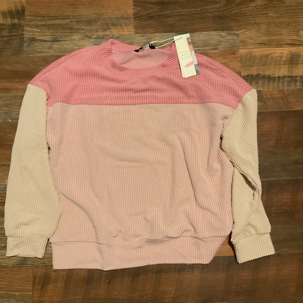Colorblock Ribbed Women's Top